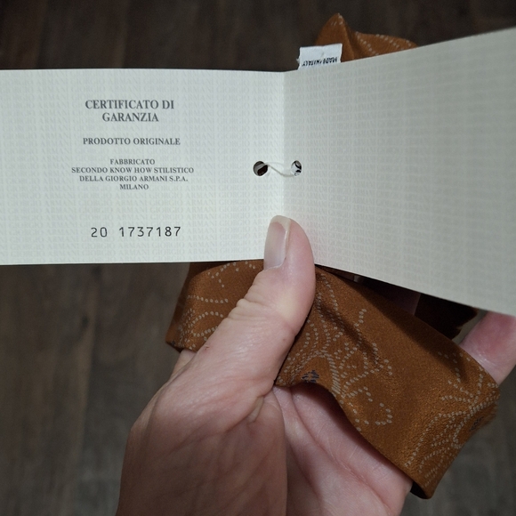 NWT Vintage Giorgio Armani Cravatte Made in Italy 100% Pure Silk Tie. - Picture 13 of 15